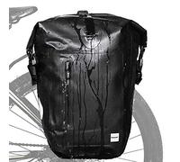Rhinowalk Bike Pannier Bag Waterproof 23L Bicycle Cargo Rack Saddle Bag Laptop Backpack for Professional Cycling Accessories-Black