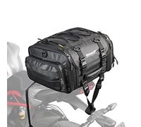 Rhinowalk Motorcycle Saddle Bag Motorbike Tail Bag Waterproof Expandable Pannier Bag Powersports Travel Luggage (Black, 26L)