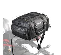 Rhinowalk Motorcycle Tail Bag Expandable 19-26L Motor Travel Luggage Motorbike Rear Rack Trunk Storage Bag with Waterproof Rain Cover Motorcycle Accessories,Black