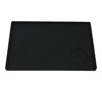 Rhinowares Classic Mini Bench Tamping Mat - Food Grade Silicone Rubber Flat Tamping Mat, Black