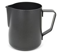Rhinowares Stealth Black Milk Pitcher 600ml/20oz - Stainless Steel Milk Frothing Jug & Measuring Cup | Use with Your Coffee Machine or Frother for a Cappuccino, Latte or Flat White