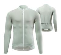 Rhipnide Men's Quick-Drying Casual Cycling Apparel for Summer, Lightweight Breathable Short Cycling Top Sun-Protective High-Reflective Slim-Fit Cycling Jacket for MTB Running Golf Hiking,Green-M