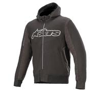 Rhod Windstopper Hoodie Melange Black
