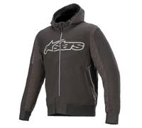 Rhod Windstopper Hoodie Melange Black M