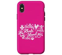 Rhode Island Cute Doodle Vacation Group Matching Case for iPhone X/XS