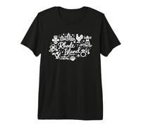 Rhode Island Cute Doodle Vacation Group Matching Premium T-Shirt