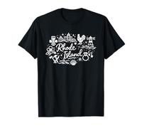 Rhode Island Cute Doodle Vacation Group Matching T-Shirt