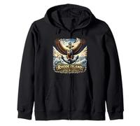 Rhode Island Eagle Maritime Heritage State Zip Hoodie