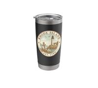Rhode Island Est. 1790 Vintage Lighthouse Nautical Pride Stainless Steel Insulated Tumbler