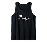 Rhode Island Family Rhode Islander Flag Heritage Word Art Tank Top