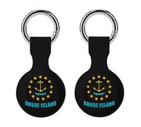 Rhode Island Flag Full Protective Cover Case with Keyring Silicone Skin