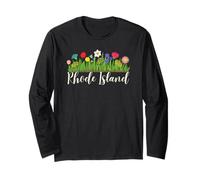 Rhode Island Floral Vacation Group Matching Long Sleeve T-Shirt