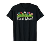 Rhode Island Floral Vacation Group Matching T-Shirt