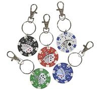 Rhode Island (KCPOKER) Poker Chip Keychain (12 Pack)