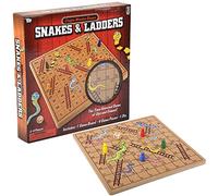 Rhode Island Novelty 10 Inch Wooden Snakes and Ladders, One per Order