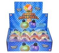 Rhode Island Novelty 2.33 Inch Light-Up Squeeze Mesh Ball, One Dozen Per Order