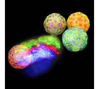 Rhode Island Novelty 3.75 Inch Light-Up Dancing Ball, One Per Order