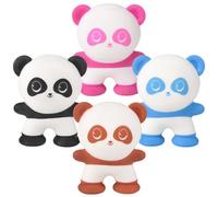 Rhode Island Novelty 3" Suction Squeeze Panda (1 Per Order, Style May Vary)