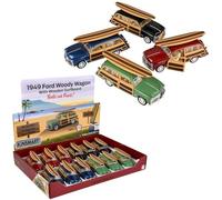 Rhode Island Novelty 5" Diecast Pull Back Car Wagon with Surfboard