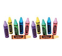 Rhode Island Novelty Crayon Shaped Erasers | Assorted Colors | 2.5 Inch | 36-Pack