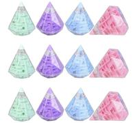 Rhode Island Novelty Diamond-Shaped Puzzle Maze - Pack of 12 - Assorted Color (Blue, Pink, Purple, Green) - Brain-Teasing Fun - Ideal Gift or Game Prize for Kids