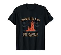Rhode Island Pride Anchor & Lighthouse Design T-Shirt