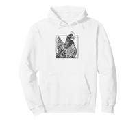 Rhode Island Red Chicken - Vintage Farm Art Pullover Hoodie