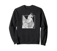 Rhode Island Red Chicken - Vintage Farm Art Sweatshirt