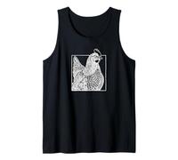 Rhode Island Red Chicken - Vintage Farm Art Tank Top