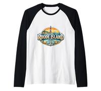 Rhode Island Souvenir State Visitor Memorabilia Tourist Trip Raglan Baseball Tee