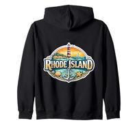 Rhode Island Souvenir State Visitor Memorabilia Tourist Trip Zip Hoodie