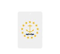 Rhode Island State Flag Car Air Fresheners Cards - 6 Pieces,Cardstock Scented Decor For Cars,Bedrooms, Closets