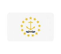 Rhode Island State Flag Diatomaceous Earth Shower Mat, Non-Slip Super Absorbent Quick Drying Bathroom Floor Mat