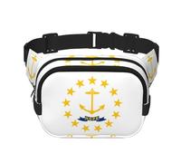 Rhode Island State Flag Fanny Packs for Women Men, Fashion Waist Packs for Workout Running Traveling Hiking