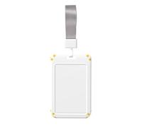 Rhode Island State Flag Id Badge Holder with Detachable Neck Strap, Waterproof Vertical Name Card Holders, for Nurse Students Teachers Staff