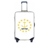 Rhode Island State Flag Luggage Cover Suitcase Trolley Case Protector Elastic Washable Anti Scratch Fit 18-32 Inch