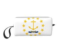 Rhode Island State Flag Print Minimalist Carry Bag, Large Capacity Tote. Compact Storage Pouch for Gym, Work, and Weekend Trips
