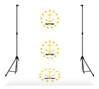 Rhode Island State Flag Print Photo Studio Background 5x7ft Soft Photo Backdrop Curtain For Studio Content Creator Equipment