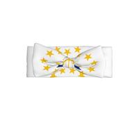 Rhode Island State Flag Printed Baby Girl Headband â€“ with Adorable Bow, Perfect for Newborns, Infants, Little Girls