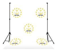 Rhode Island State Flag Printed Photography Backdrop, Soft Photo Background With Rod Pocket For Studio, Family Photos, Video Recording & Party Decor - 5x7ft