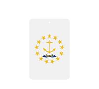 Rhode Island State Flag Printing 10 Pcs Air Freshener Cards,Car Scented Hanging Sheets Air Freshener Set For Car Decoration