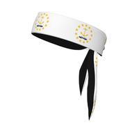 Rhode Island State Flag Sports Head Tie. Comfortable, Breathable, Fashionable, Unisex, Suitable for Running, Yoga, Fitness and Other Sports.