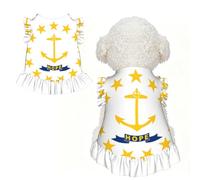 Rhode Island State Flag XL Pet Apparel for Small Dogs-Cute Summer Outfit for Puppy, Soft Breathable Pet Clothes for Cat