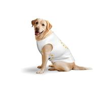 Rhode Island State Flagprint Large Pets Vest Breathable Sleeveless Tank Top Cozy Lightweight Walks Travel T-Shirt