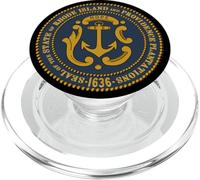 RHODE ISLAND STATE SEAL FLAG PopSockets PopGrip for MagSafe