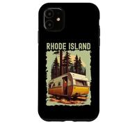 Rhode Island Sunset retro 70s vintage hiking camping funny Case for iPhone 11