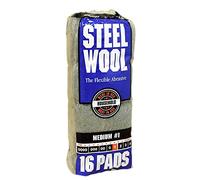 Rhodes American Household Steel Wool16 pad, Medium Grade #1, 16 Pads