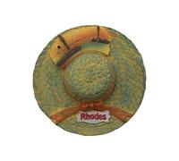 Rhodes Greece 3D Hat-Shaped Refrigerator Magnet Tourist Souvenirs Resin Magnetic Stickers Fridge Magnet Home & Kitchen Decoration from China