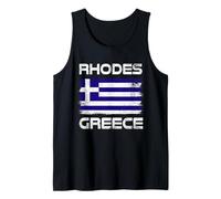 Rhodes Greece Flag Design Gr lag Pride Tank Top