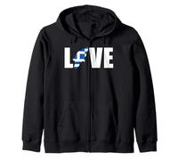 Rhodes Island Map Greece Lovers Outfit Love Zip Hoodie